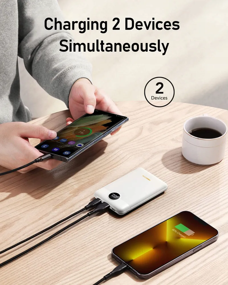 VEEKTOMX Powerbank 10000mAh 22.5W USB-C iPhone Samsung Huawei — foto 4