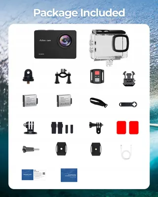 TIMNUT Actiecamera 4K 60FPS 48MP WiFi Waterdicht 40M 64GB SD-kaart — miniatuur 6
