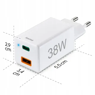 HAMA Snellader USB C En USB A 38W Voor Smartphones En Tablets — miniatuur 8