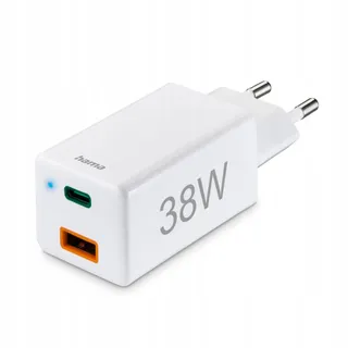 HAMA Snellader USB C En USB A 38W Voor Smartphones En Tablets — miniatuur 1