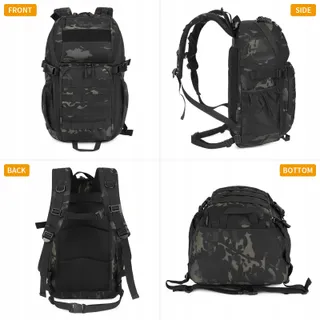 HUNTVP Militaire Rugzak 25L Tactisch Waterdicht Molle Camo — miniatuur 2