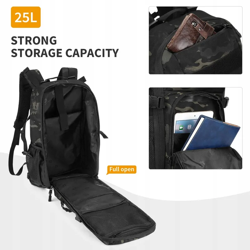 HUNTVP Militaire Rugzak 25L Tactisch Waterdicht Molle Camo — foto 4