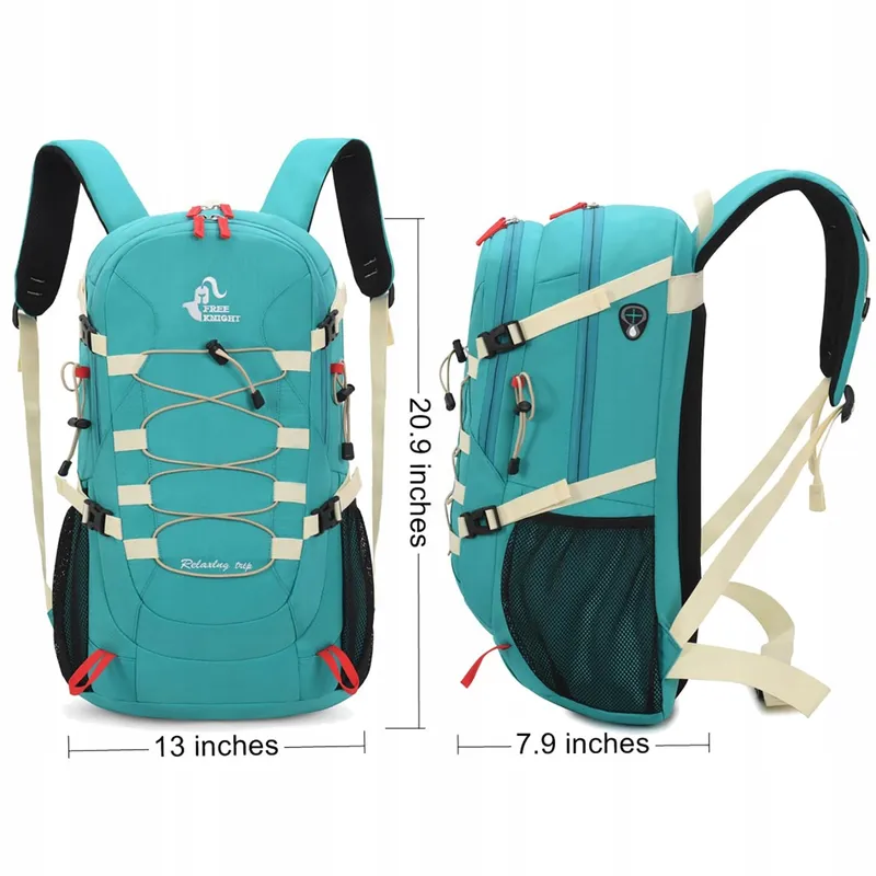 BSEASH Wandelrugzak 40L Waterdicht met Regenhoes — foto 2