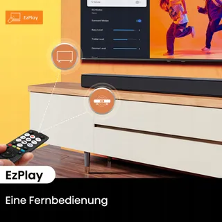 HISENSE HS2000 Soundbar 2.1 Subwoofer 240W Dolby Bluetooth HDMI — miniatuur 6