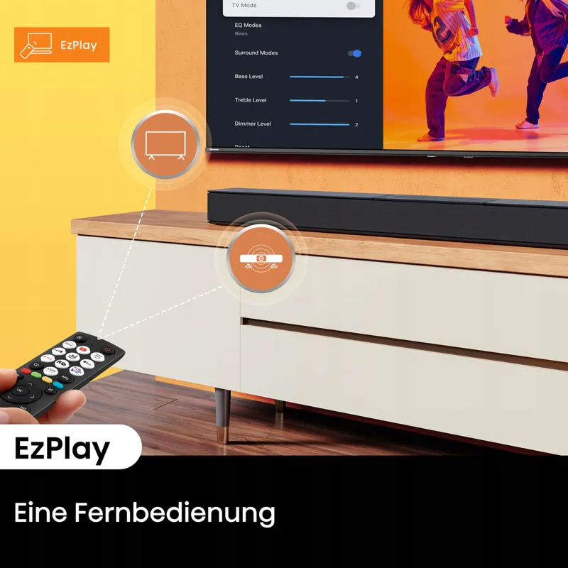 HISENSE HS2000 Soundbar 2.1 Subwoofer 240W Dolby Bluetooth HDMI — foto 6