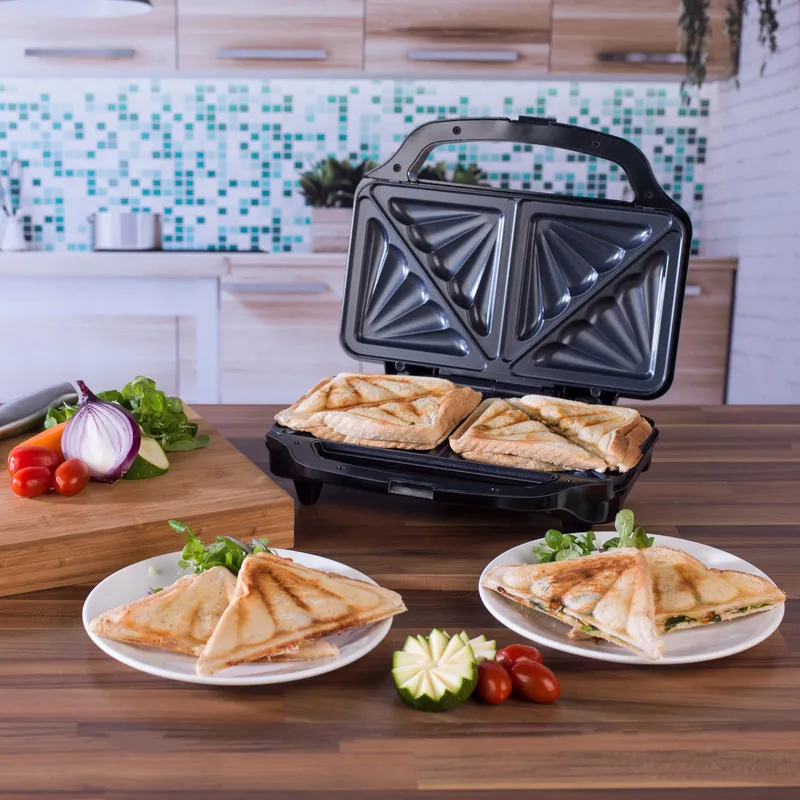 SALTER Sandwichtoaster 900W Antiaanbak Automatische Controle β foto 6