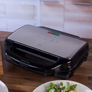 SALTER Sandwichtoaster 900W Antiaanbak Automatische Controle — miniatuur 1