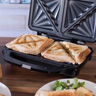 SALTER Sandwichtoaster 900W Antiaanbak Automatische Controle — miniatuur 8
