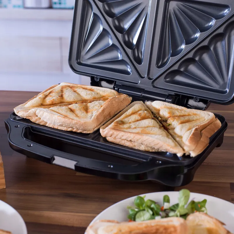 SALTER Sandwichtoaster 900W Antiaanbak Automatische Controle β foto 8
