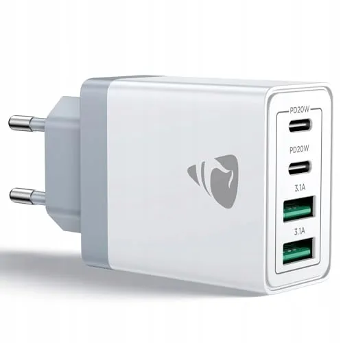 AIONEUS USB C Oplader 4 Poorten Snelladen 40W iPhone Android — foto 1