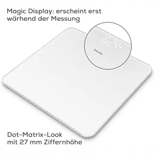 BEURER GS 225 Witte Digitale Weegschaal Magic Display — miniatuur 2
