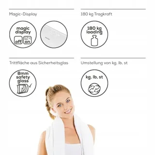 BEURER GS 225 Witte Digitale Weegschaal Magic Display — miniatuur 6