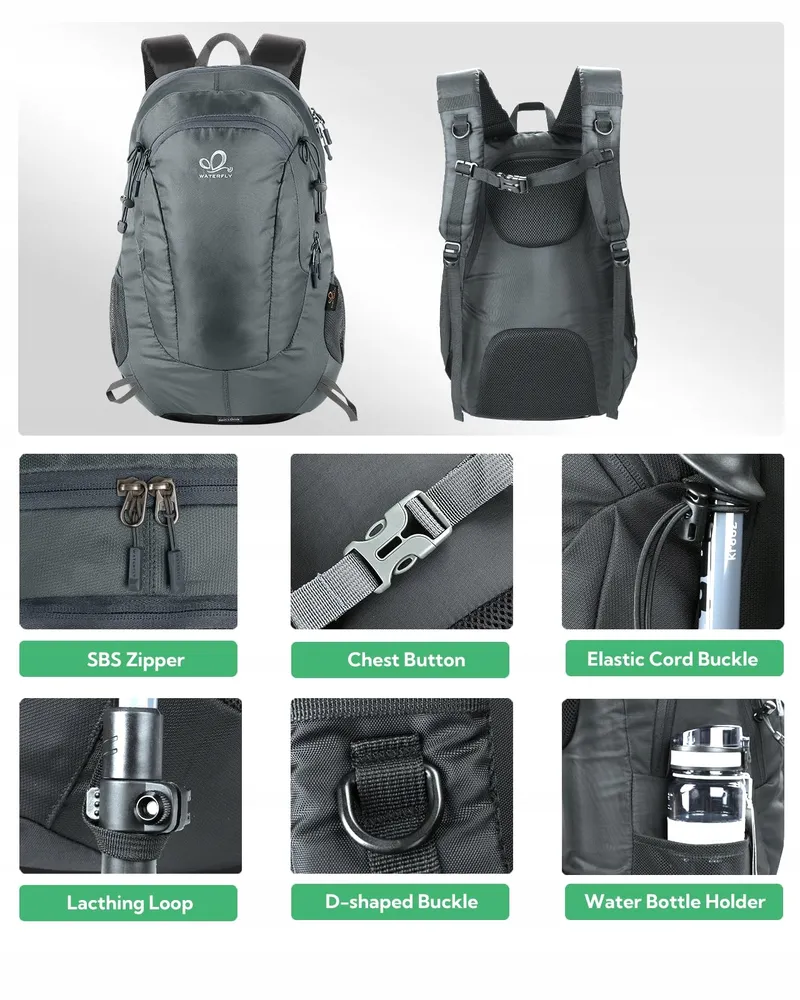 WATERFLY Wandelrugzak 30L Waterdicht Trekking Unisex — foto 5