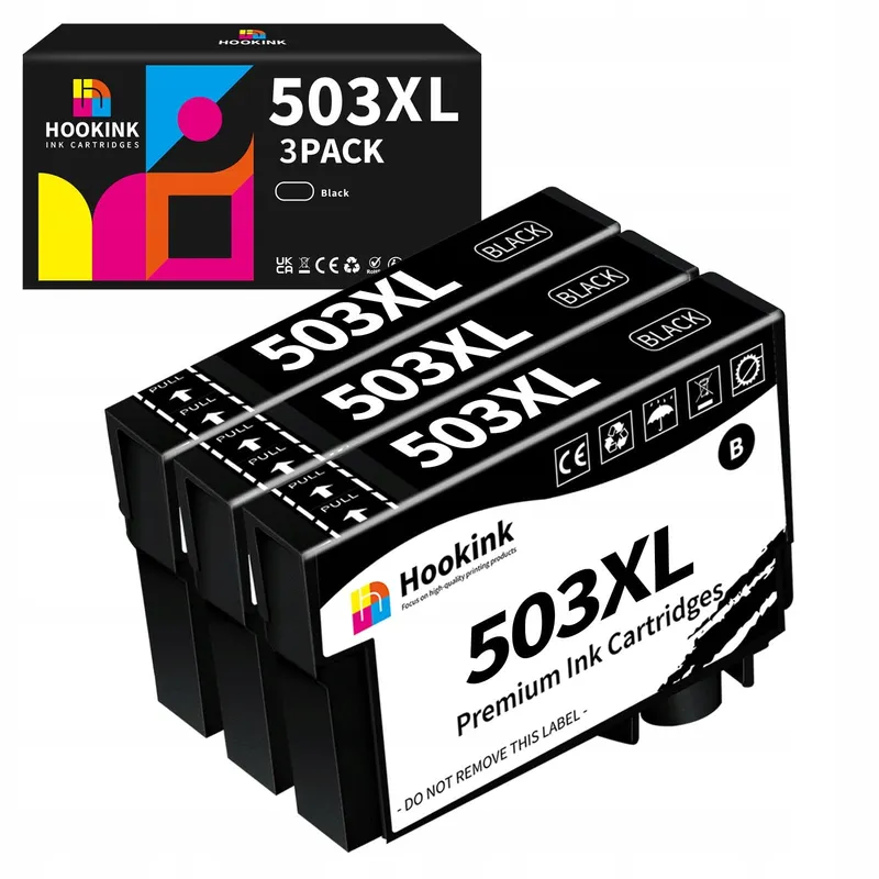 HOOKINK 503XL Inktcartridges Epson Expression Home Workforce Zwart — foto 1