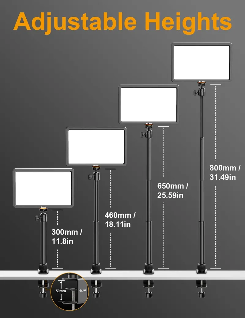 ULANZI K20 LED Videolamp Afstandsbediening 600lm 10W 2500K-9000K — foto 7