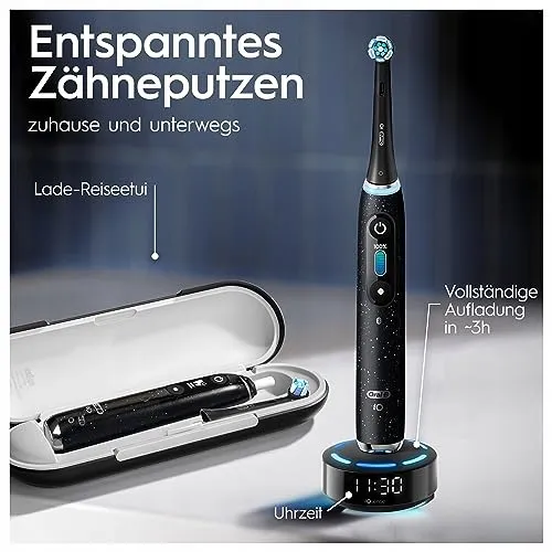 ORAL-B iO Series 10 Plus Tandenborstel 3 Opzetstukken Etui Zwart — foto 5