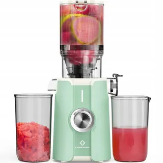 LINKCHEF Slowjuicer Voor Groente En Fruit BPA-vrij 200W Lichtgroen — miniatuur 1