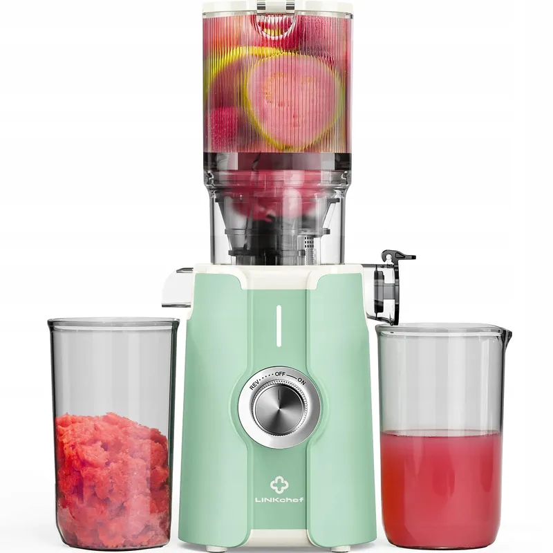 LINKCHEF Slowjuicer Voor Groente En Fruit BPA-vrij 200W Lichtgroen — foto 1