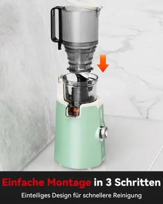 LINKCHEF Slowjuicer Voor Groente En Fruit BPA-vrij 200W Lichtgroen — miniatuur 8