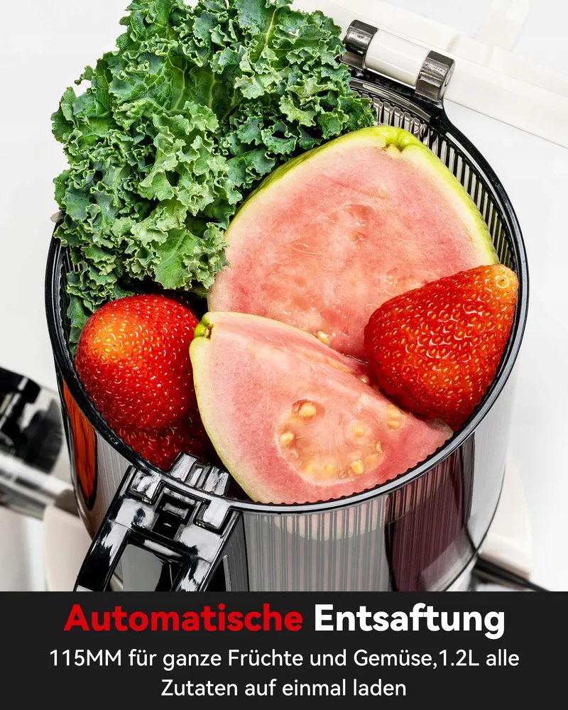 LINKCHEF Slowjuicer Voor Groente En Fruit BPA-vrij 200W Lichtgroen — foto 3