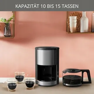 KRUPS Pro Aroma Plus Koffiezetapparaat 10 Kopjes Zwart RVS — miniatuur 2