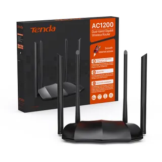 TENDA AC8 Router Dualband 867+300Mbit/s 2,4GHz 4x6dBi Antennes — miniatuur 1