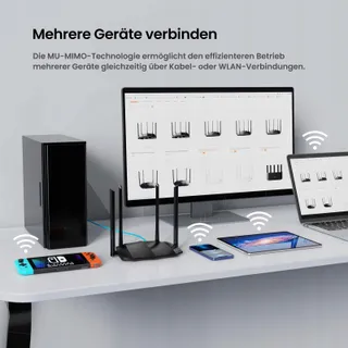 TENDA AC8 Router Dualband 867+300Mbit/s 2,4GHz 4x6dBi Antennes — miniatuur 5
