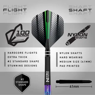 RED DRAGON Razor Edge Spectron 23g Stalen Dartpijlen — miniatuur 3