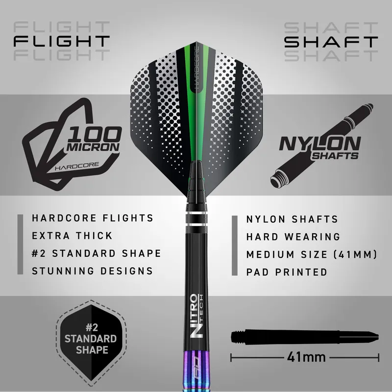 RED DRAGON Razor Edge Spectron 23g Stalen Dartpijlen — foto 3