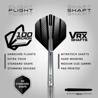 RED DRAGON Rebel 20g Softtip Darts Flights Shafts — miniatuur 3