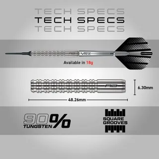 RED DRAGON Rebel 20g Softtip Darts Flights Shafts — miniatuur 4