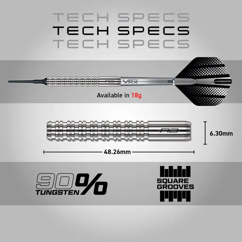 RED DRAGON Rebel 20g Softtip Darts Flights Shafts — foto 4