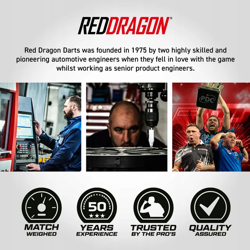 RED DRAGON Rebel 20g Softtip Darts Flights Shafts — foto 6