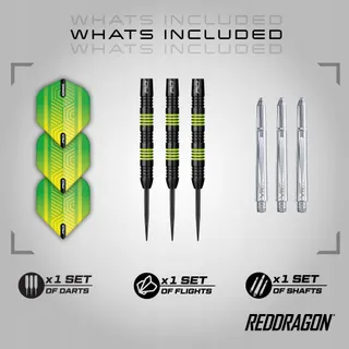 RED DRAGON Freestyle 24g Wolfraam Darts met Flights en Schachten — miniatuur 2