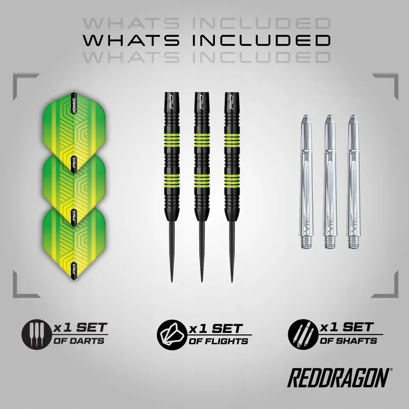 RED DRAGON Freestyle 24g Wolfraam Darts met Flights en Schachten — foto 2