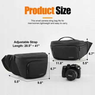 CWATCUN Cameratas DSLR Waterdicht Schoudertas Fotografen — miniatuur 8