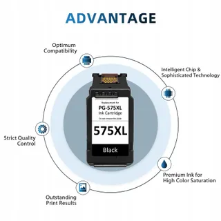 NEIBER PG-575XL Inktcartridge Zwart Canon PIXMA TS3550i TR4750i — miniatuur 4