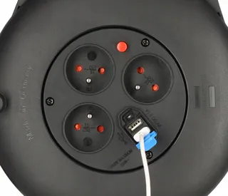 BRENNENSTUHL Vario Line Kabelhaspel USB 10m Binnen Zwart — miniatuur 5