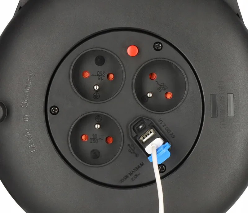 BRENNENSTUHL Vario Line Kabelhaspel USB 10m Binnen Zwart — foto 5