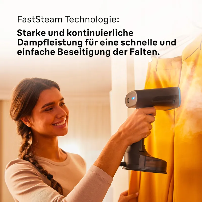 BRAUN QuickStyle 5 GS5031BL Steamer 1200W 25g/min 150ml Zwart Blauw — foto 5