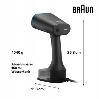 BRAUN QuickStyle 5 GS5031BL Steamer 1200W 25g/min 150ml Zwart Blauw