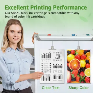 GREENSKY PG-545XL Inktcartridge Zwart Canon PIXMA TS3350 TS3450 — miniatuur 5