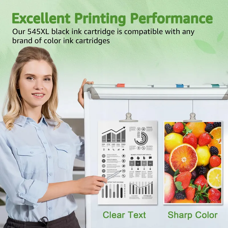 GREENSKY PG-545XL Inktcartridge Zwart Canon PIXMA TS3350 TS3450 — foto 5
