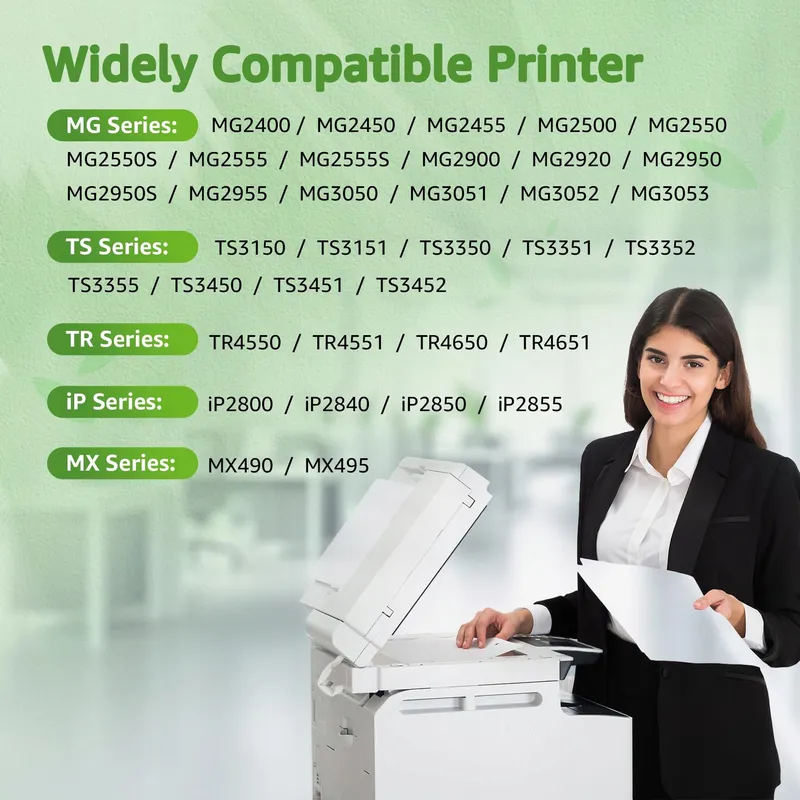 GREENSKY PG-545XL Inktcartridge Zwart Canon PIXMA TS3350 TS3450 — foto 3
