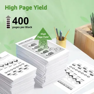 GREENSKY PG-545XL Inktcartridge Zwart Canon PIXMA TS3350 TS3450 — miniatuur 4
