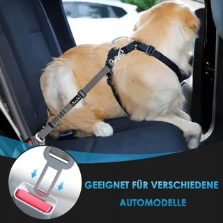 SLOWTON Autogordel Hond Verstelbaar Reflecterend Hoofdsteun — miniatuur 6