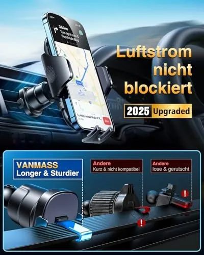 VANMASS Autohouder 4-in-1 Telefoon iPhone Android — foto 5