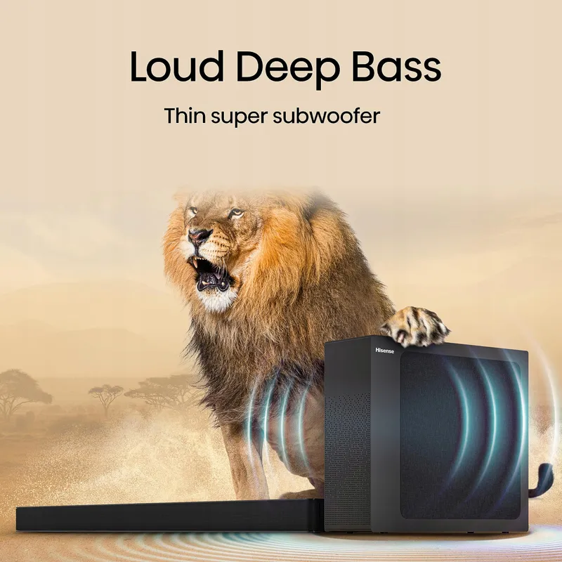 HISENSE HS2100 Soundbar 2.1 240W Dolby Audio — foto 5
