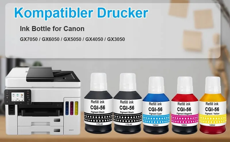 MOLABEL Compatibele Inktset GI-56 Canon MAXIFY GX7050 GX6050 — foto 2