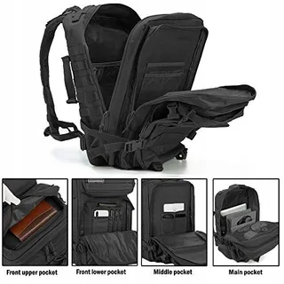 QT&QY Tactische Militaire Rugzak 45L Survival Outdoor Molle Camping — miniatuur 5